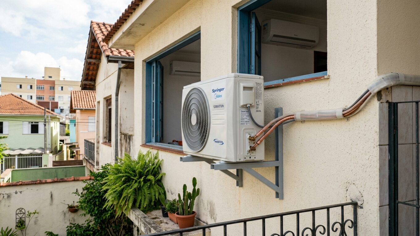 quantos painéis solares ar condicionado