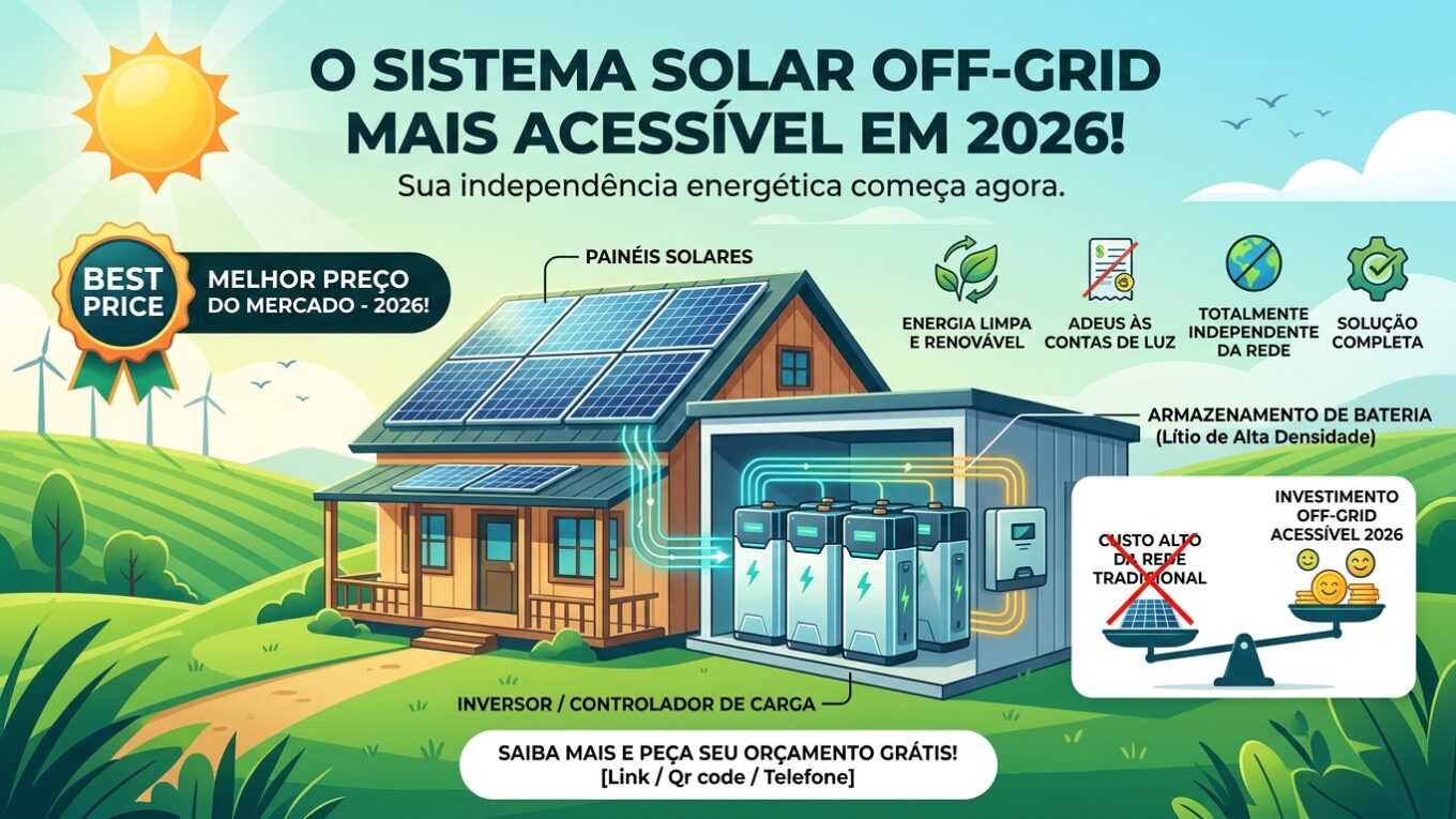 Quanto custa um sistema off-grid de energia solar? 