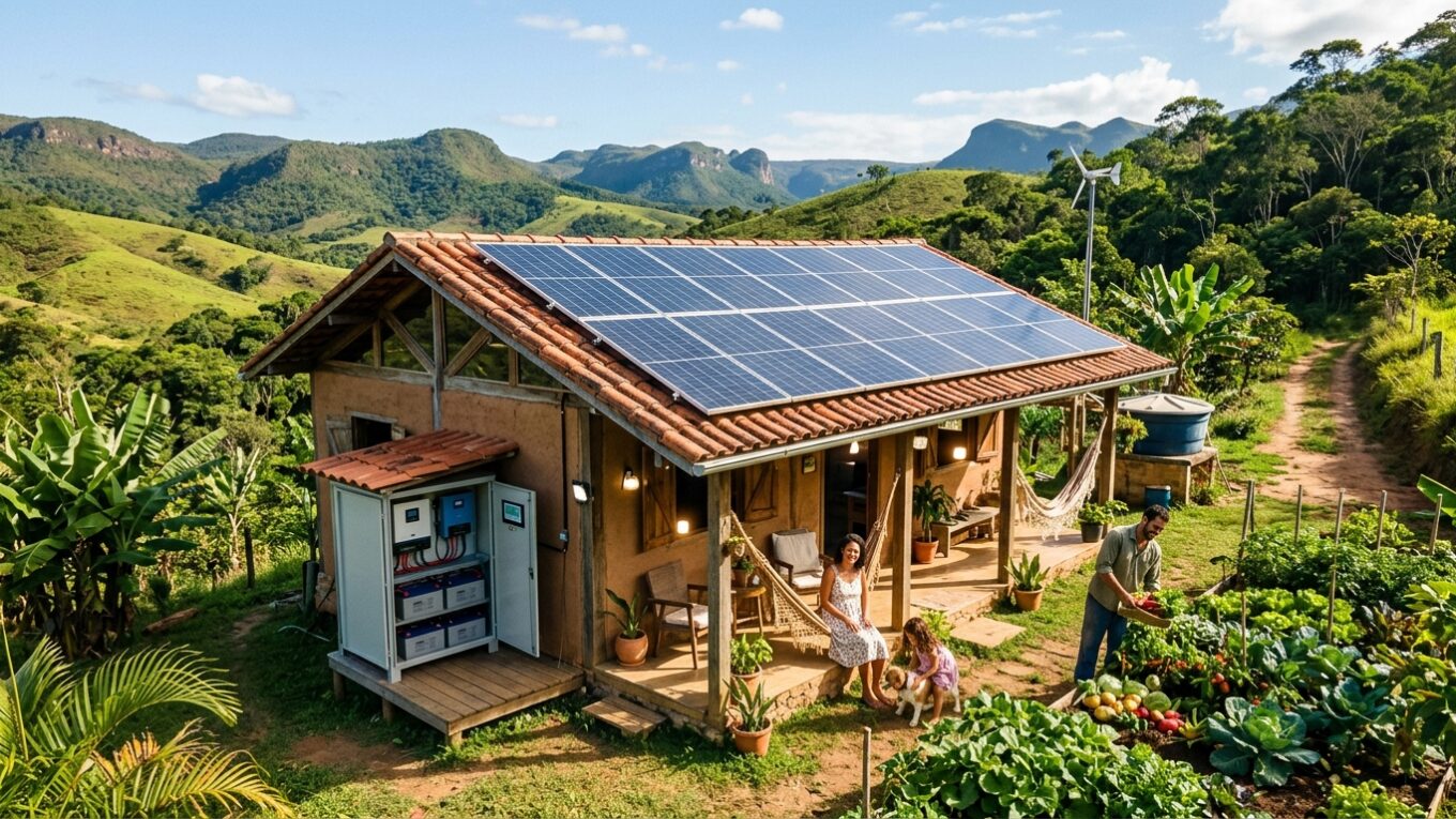 Kit Energia Solar Off Grid 500 kWh/mês: Solução Completa para Autonomia Total