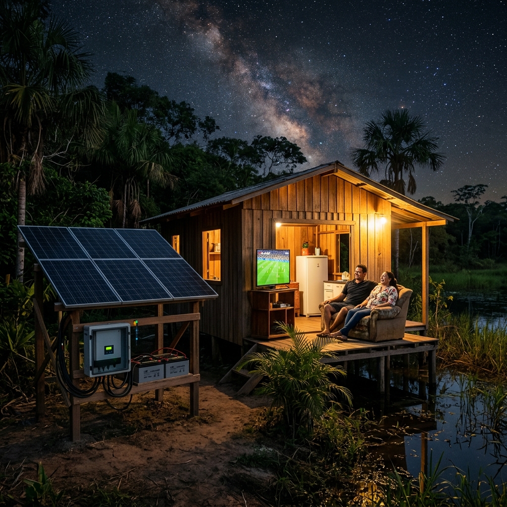 Kit Energia Solar Off Grid 500 kWh/mês: Solução Completa para Autonomia Total