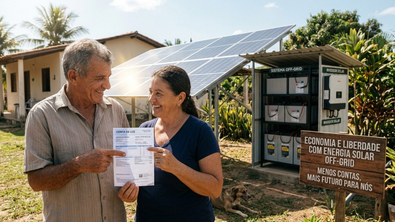 Kit Energia Solar Off Grid 500 kWh 