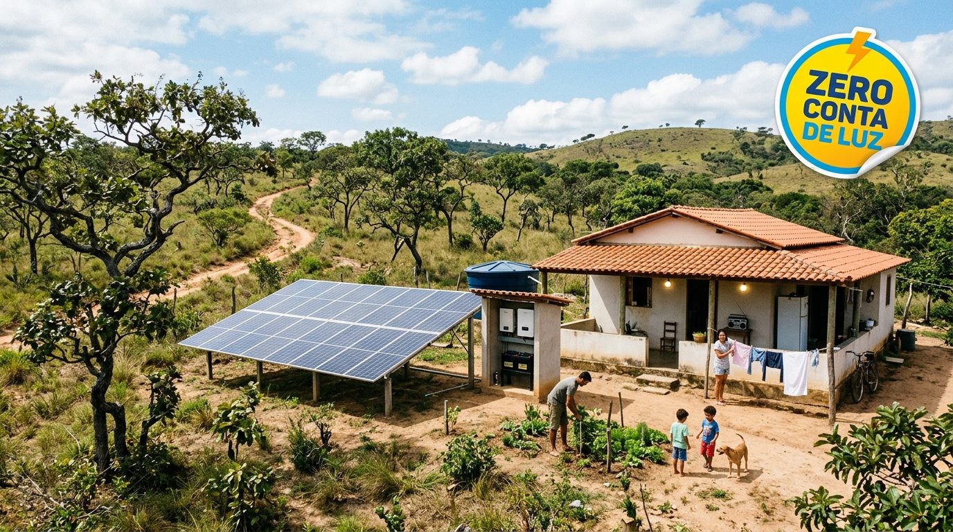 Kit Energia Solar Off Grid 500 kWh/mês: Solução Completa para Autonomia Total