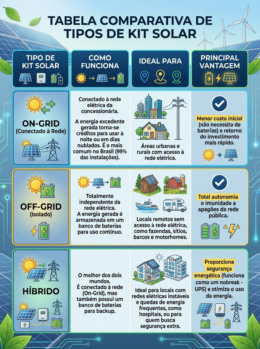 Kit Energia Solar: O Guia Definitivo [2026]